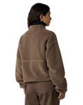 Extreme Pile Full Zip Fleece Jacket in Mocha Brown