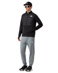 Reaxion 2.0 Hybrid Zip Fleece Jacket in TNF Black Heather