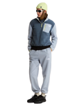 Yumiori 1/4 Zip Fleece Jacket in Granite Grey & Frost Grey