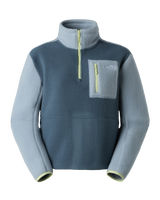 The The North Face Womens Yumiori 1/4 Zip Fleece Jacket in Granite Grey & Frost Grey