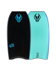 Njoy Str 46" Bodyboard in Black & Turquoise