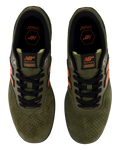 The New Balance Mens Numeric Brandon Westgate 508 Signature Shoes in Olive & Rust