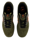 The New Balance Mens Numeric Brandon Westgate 508 Signature Shoes in Olive & Rust