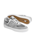 Numeric 574 Vulcanized Shoes in Grey & White