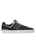 The New Balance Mens Numeric 574 Vulcanized Shoes in Black & Grey