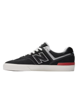 The New Balance Mens Numeric 574 Vulcanized Shoes in Black & Grey