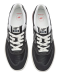 The New Balance Mens Numeric 574 Vulcanized Shoes in Black & Grey