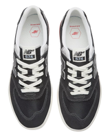 The New Balance Mens Numeric 574 Vulcanized Shoes in Black & Grey