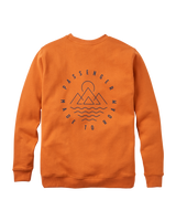 The Passenger Mens Escapism Sweatshirt in Sunset Orange