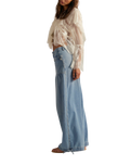 We The Free Lotus Balloon Jeans in Bijou Blue