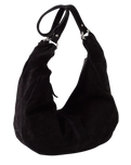 The Free People Womens Roma Suede Tote Bag in Black