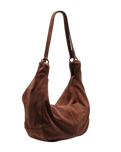 Roma Suede Tote Bag in Coconut Shell