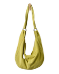 Roma Suede Tote Bag in Apple Green