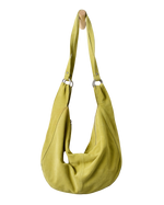 Roma Suede Tote Bag in Apple Green