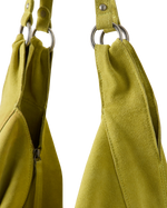 Roma Suede Tote Bag in Apple Green