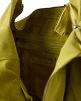 Roma Suede Tote Bag in Apple Green