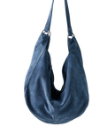 Roma Suede Tote Bag in Slate
