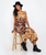 The Free People Womens Bali Albright Jumpsuit in Coffee Combo