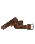 The Free People Womens Starcrossed Studded Belt in Bronze Age