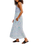 The Free People Womens Sweet Nothings Midi Dress in Blue Vista Combo