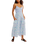 The Free People Womens Sweet Nothings Midi Dress in Blue Vista Combo