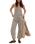 The Free People Womens Good Luck Dungarees in Cobblestone