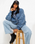 The Free People Womens Flying High Bomber Jacket in Denim Grey