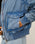 The Free People Womens Flying High Bomber Jacket in Denim Grey