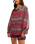 Keep It Cozy Shirt in Red Combo