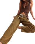 Roscoe Cord Pull On Trousers in Bermuda