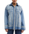 Lace Embroidered Denim Shirt in Medium Rancher Wash