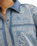 Lace Embroidered Denim Shirt in Medium Rancher Wash
