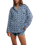 Hidden Flower Camo Shirt in Navy Combo