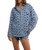 Hidden Flower Camo Shirt in Navy Combo
