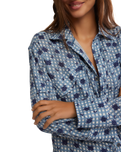 Hidden Flower Camo Shirt in Navy Combo