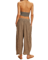 Striped Quinn Trousers in Charcoal Combo