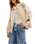 The Free People Womens Dusty Trails Jacket in Ivory Combo