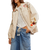 The Free People Womens Dusty Trails Jacket in Ivory Combo