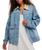 We The Free Lemon Denim Jacket in Berry Blues