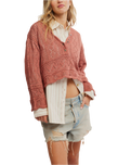The Free People Womens Charlotte Jumper in Cedarwood