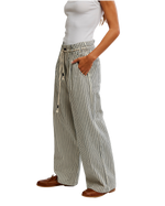 Dakota Cinched Pull-On Trousers in Washed Railroad