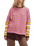 Nina Stripe Long Sleeve T-Shirt in Lilac Combo