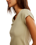 The Free People Womens The Tee That Got Away T-Shirt in Washed Sage