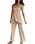 The Free People Womens Krista Two-Piece Set in Natural