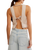 The Free People Womens Blake Top in Sand Dollar