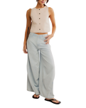 The Free People Womens Blake Top in Sand Dollar