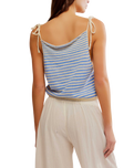 The Free People Womens Claire Top in Granada Sky Combo