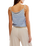 The Free People Womens Claire Top in Granada Sky Combo