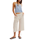 The Free People Womens Claire Top in Granada Sky Combo