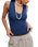 Neria Top in Deep Iris